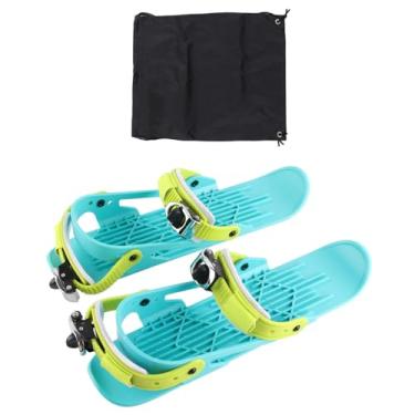 Imagem de Patins de Esqui Curtos, Fivela de Metal Fácil de Transportar Facilmente Controla Pequenos Bastante Muito Durável Anexar a Botas Mini Patins de Esqui para Crianças Esportes de