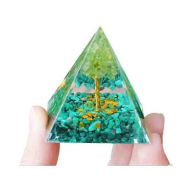 Imagem de Pirâmide De Energia De Ametista Orgonite Cristais De Cura Reiki Ferram