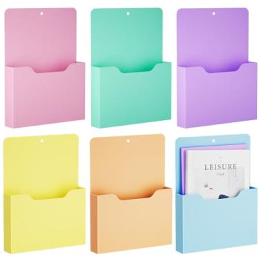 Imagem de Suporte de arquivo magnético – Suporte de papel magnético, organizador de bolso, material de escritório, organizador de correio para cadernos, agendas, carta (6P)