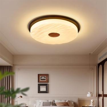 Imagem de Nórdico Moderno Quarto Lâmpada De Teto LED Moda Simplicidade Arte Sala De Estar Estudo De Restaurante Quarto Infantil Corredor Varanda Luz (3827C D53CM)