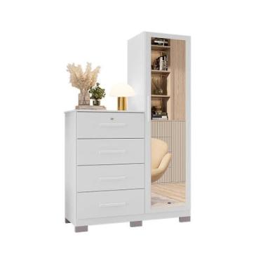 Imagem de Cômoda Sapateira CR 4 Gavetas Cor Branco - SAO MIGUEL