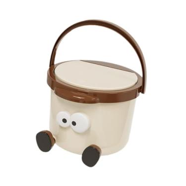 Imagem de Fenteer Lixeira pequena, cesto de lixo, recipiente de lixo de, balde de lixo de mesa, lixeira para casa, quarto, banheiro, cozinha