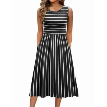 Imagem de Vestido Zeagoo Flowy para mulheres, verão, tropical, boho beach