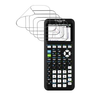 Imagem de Ranyi [Pacote com 5] Película protetora de tela Texas Instruments TI-84 Plus CE para calculadora gráfica CE HD, transparente, cobertura total, antiarranhões, película protetora de tela TPU macia para