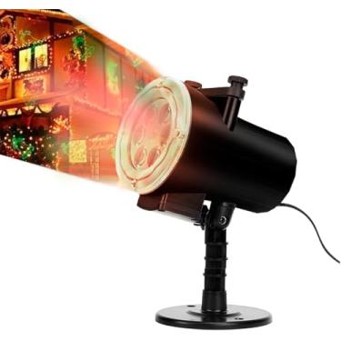 Imagem de Refletor Projetor de Natal LED 3D à Prova D’Água | Desenhos Natalinos Coloridos | Luz Natal Externa para Jardim, Fachada e Decoração