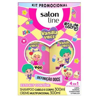 Imagem de Kit Salon Line Shampoo 300ml + Creme Multifuncional 300ml todecacho Ki