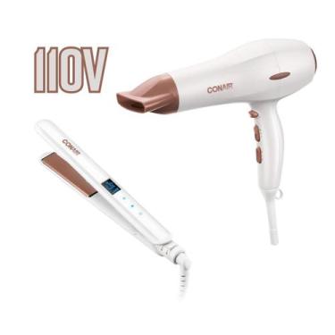 Imagem de Conair Kit Secador Chapinha Praticidade Total Double Ceramic