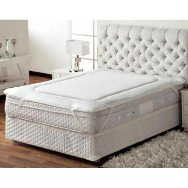 Imagem de Protetor Colchão Queen Pillow Top Toque Aveludado 160X200Cm - Admirare