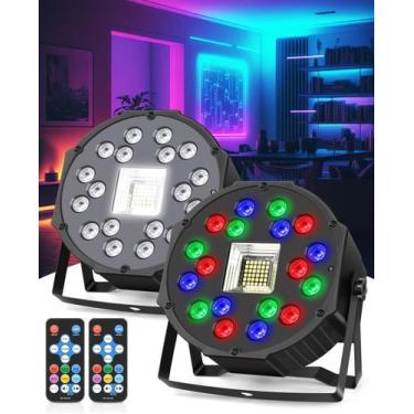 Imagem de Party Lights Outerman, 2 pacotes de 18 LEDs com som estroboscópico ati