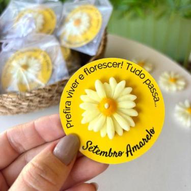 Imagem de Kit Lembrancinha Mini Vela Aromática Setembro Amarelo 10 un - Casa DiC