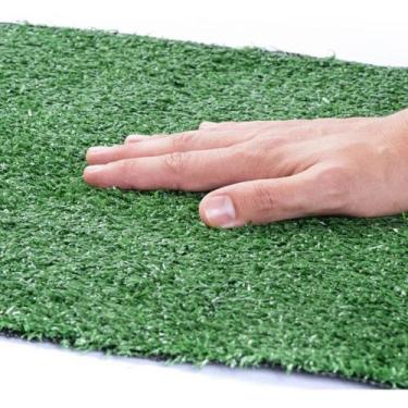 Imagem de Rolo Grama Sintética 7mm Tapete Artificial Jardim Verde 1m² - Colaí Ad