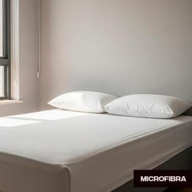 Imagem de Jogo de Lençol Queen Box Liso - 3 Peças - Solteiro Casal Queen ou King