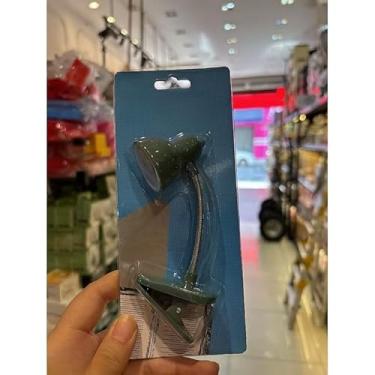 Imagem de Mini Luminária de Mesa LED com Prendedor - Luz Flexível para Leitura e Trabalho (Verde,S)