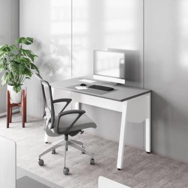 Imagem de Escrivaninha 1,20m Tampo Chanfrado c/ Caixa de Tomadas F5 - F5 Office 