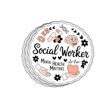 Imagem de Adesivo de vinil para assistente social, saúde mental, suporte positivo, citação de apoio positivo, decalque de vinil para conselheiro, terapeuta, gerente de caso, estudante de serviço social
