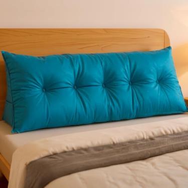 Imagem de Almofada de Cabeceira Encosto Apoio para Lombar com Bolso Lateral 140x50x20 - BF Colchões