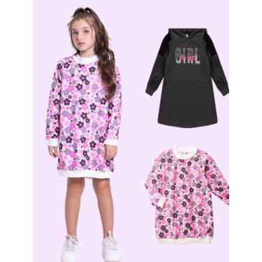 Imagem de Kit 2 Vestidos Infantil Menina Inverno - Vida Costeira Oficial, 2