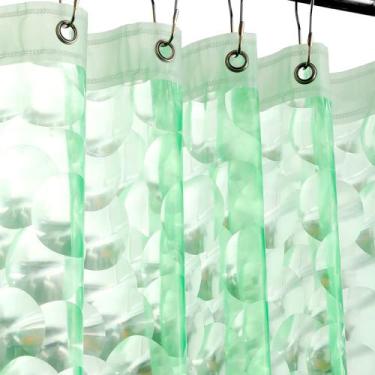 Imagem de Forro de cortina de chuveiro Ga-Geetopia EVA 3D Water Cube Green