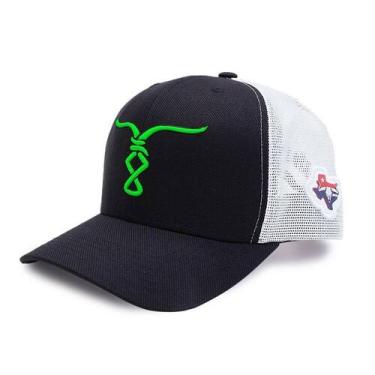 Imagem de Boné Bão Nu Mundo  - Touro  - Preto e Verde Neon