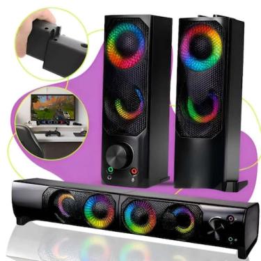 Imagem de Soundbar Estéreo Gamer RGB - Rick Imports