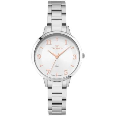 Imagem de Relógio Technos Feminino Ref: 2035nbz/1k Elegance Prateado