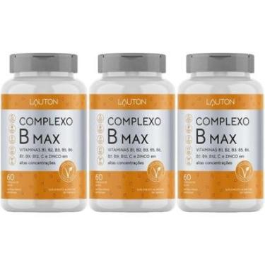 Imagem de Kit 3X Complexo B Max - 60 Cápsulas - Lauton Nutrition-Masculino