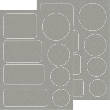 Imagem de Pndeyo 16 peças de remendos de jaqueta acolchoada, remendo de reparo de nylon autoadesivo, tamanhos mistos redondos e retangulares à prova d'água para casaco, tenda, sacos de dormir, calças de esqui,