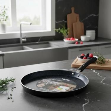 Imagem de Frigideira Panquequeira Tapioqueira com Revestimento Antiaderente Fundo de Indução Preto, 26cm