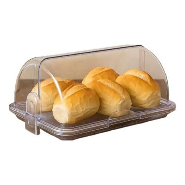 Imagem de Porta PãO Cristal Com Tampa ArticuláVel - Para PãEs E Bolos