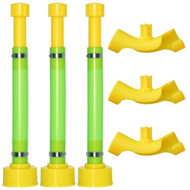 Imagem de mapleza Substituição de 3 peças de bico de lata de gás de 29,8 cm com 3 dobradores de mangueira compatíveis com latas de gás Midwest Scepter, mangueiras de gás de PVC, adequadas para jarras de