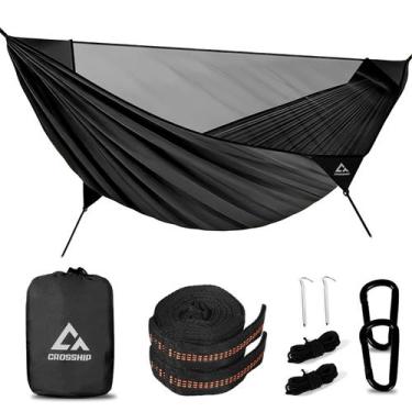 Imagem de Rede de acampamento CROSSHIP 290x155 cm com mosquiteiro preta