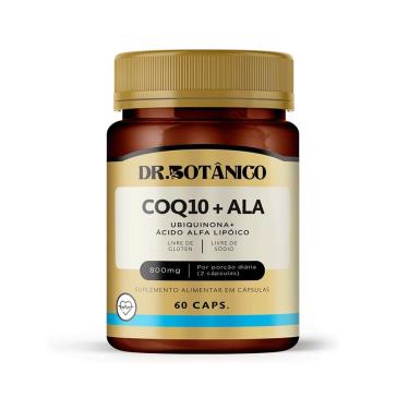 Imagem de COQ10 + ALA (UBIQUINONA + ACIDO ALFA LIPOICO) 800MG 60CAPS DR. BOTANICO