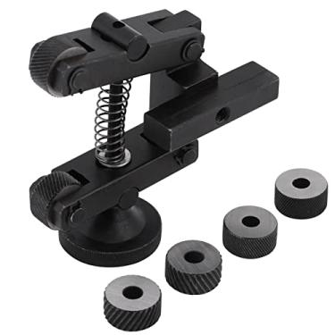 Imagem de AUNMAS Suporte de Ferramenta Recartilhada, Aço Carbono 45 de, Ferramenta Serrilhada de Torno Ajustável Com 4 Rodas Sobressalentes para Usuários de Mini Torno