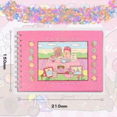 Imagem de Caderno de Colorir Capa Dura Holográfica A5 Coloring Book Estilo Bobbi