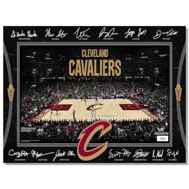 Imagem de BILVAZOG Pôster de basquete Cavaliers para fãs de festa de aniversário infantil Gitfs-2025 Cartazes de quadra de assinatura - Impressão em tela para decoração de quarto de menino