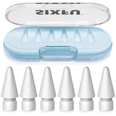 Imagem de SIXFU Dicas para Apple Pencil Tips, Apple Pencil Pro Tips, Apple Pen, acessórios de capa compatíveis com pontas de iPad Pencil (6 peças)