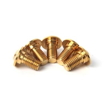 Imagem de Parafusos de montagem do rotor do disco de freio traseiro Arashi para BMW F650GS 2008-2015, F700GS ABS 2013-2018, F750GS ABS 2019-2020 Parafusos Torx cônicos de titânio M6x20 ouro 5 peças