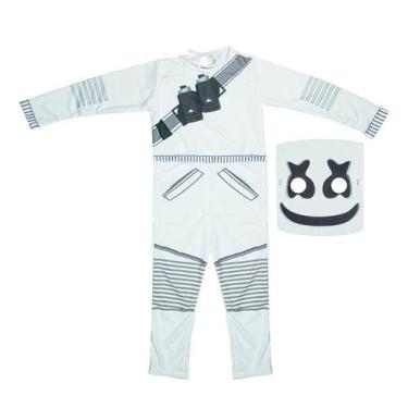 Imagem de Fantasia MarshMallow DJ Infantil Com Máscara Fortnite de Halloween - F