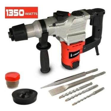 Imagem de Martelete Rompedor Demolidor Furadeira 25J SDS Plus 1350W Com Maleta G