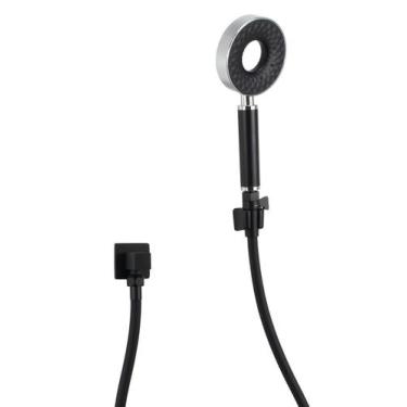 Imagem de Ducha Higiênica Preto Fosco 3 Jatos com Mangueira Flexível Emborrachad