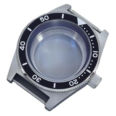 Imagem de Caixa de relógio mecânica à prova d'água vintage de aço inoxidável para relógio Seiko Nh34 Nh35 Nh36 Nh38 Movimento 62MAS, tampa inferior de vidro 6, Caixa de relógio de luxo