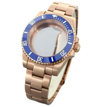 Imagem de Caixa de aço para relógio de 40 mm, moldura de cerâmica de vidro safira para movimento Seiko NH35 NH34 36 2824 Miyota8215, Tampa inferior de vidro 6, For ETA2824 PT5000 Movement, Caixa de relógio de