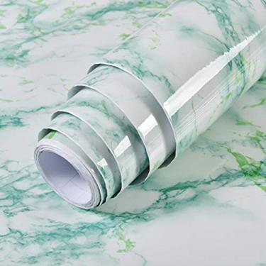 Imagem de Papel de parede autoadesivo removível à prova d'água com padrão de már, adesivos de parede de PVC para sala de estar, banheiro, cozinha e bancada 3#