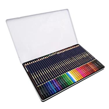 Imagem de KKcare Conjunto de Lápis Aquarela Profissional NYONI 12/24/36/48/72/100 Lápis de Cor Solúvel em Água Lápis de Cor com Pincel e Caixa de Metal Material Artístico para Crianças Estudantes Artistas Adultos para Desenho