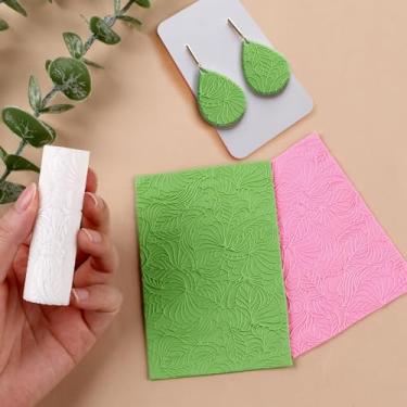 Imagem de Rolo de textura de argila de polímero, rolo de argila de polímero para fazer brincos (textura de lixa)