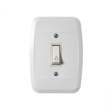 Imagem de Interruptor Embutir Lampada Gravada 1 T Branca 41105 - Pezzi