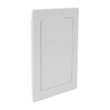 Imagem de Repa Market Painel de acesso 4 x 6 para drywall e teto - painel de porta de plástico ABS branco, placa de cobertura de furo de parede - à prova de ferrugem, fácil acesso e instalação, porta articulada