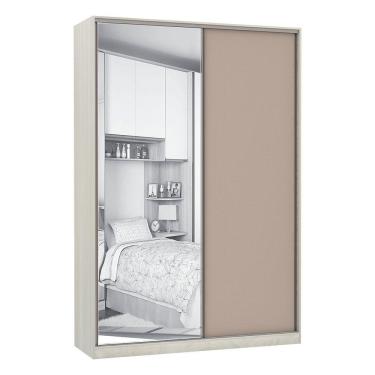 Imagem de Guarda-roupa 2 Portas De Correr 160Cm Crema Com Connect