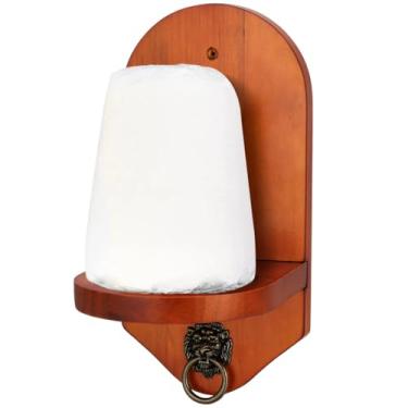Imagem de Anel em forma de leão, suporte de giz de cone montado na parede, suporte de giz de mão de bilhar, suporte de giz de cone de piscina com design moderno com ferragens de parafuso, acessório de mesa de