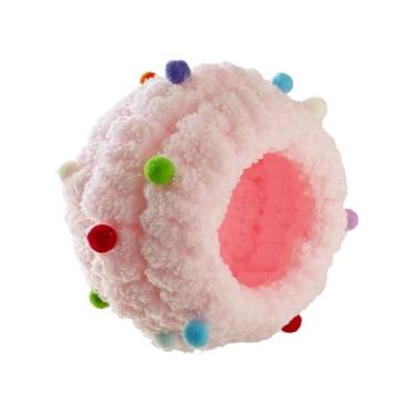 Imagem de Fenteer para pássaros, casinha aconchegante para periquitos, cama macia para agapornis, decoração natalina, cabana aconchegante para periquitos, Rosa